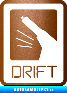 Samolepka Drift 004 měděná metalíza