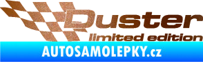 Samolepka Duster limited edition levá měděná metalíza