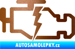 Samolepka Engine fail 002 motor měděná metalíza