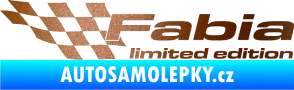 Samolepka Fabia limited edition levá měděná metalíza