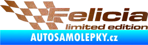 Samolepka Felicia limited edition levá měděná metalíza
