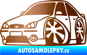 Samolepka Ford Mondeo karikatura levá měděná metalíza