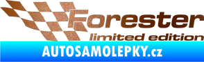 Samolepka Forester limited edition levá měděná metalíza