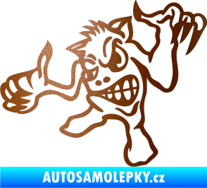 Samolepka Formelák levá měděná metalíza