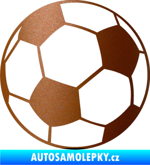 Samolepka Fotbalový míč 001 měděná metalíza