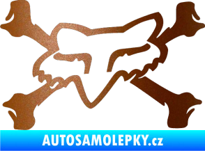 Samolepka Fox 004 měděná metalíza