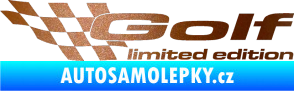 Samolepka Golf limited edition levá měděná metalíza
