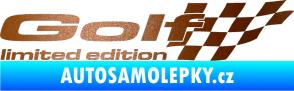 Samolepka Golf limited edition pravá měděná metalíza
