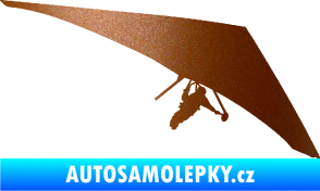 Samolepka Hang Glider 001 pravá rogalo měděná metalíza
