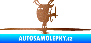 Samolepka Helikoptéra model 001 levá měděná metalíza