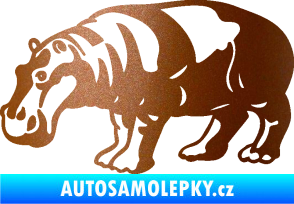 Samolepka Hroch 003 levá měděná metalíza
