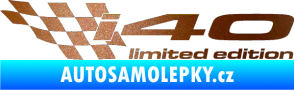Samolepka i40 limited edition levá měděná metalíza