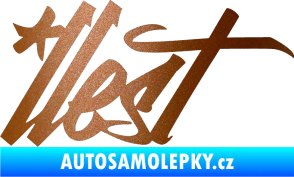 Samolepka Illest 002 měděná metalíza