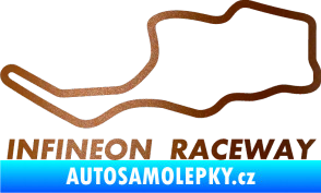 Samolepka Okruh Infineon Raceway měděná metalíza
