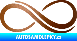 Samolepka Inifinity 001 pravá měděná metalíza