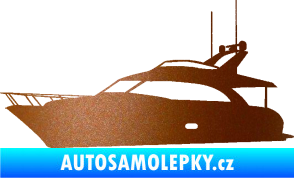 Samolepka Jachta 001 levá měděná metalíza