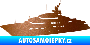 Samolepka Jachta 003 levá měděná metalíza