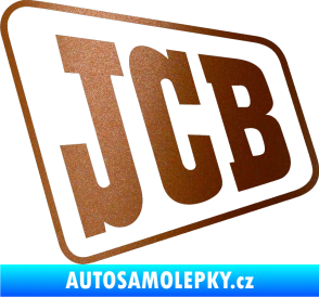 Samolepka JCB - jedna barva měděná metalíza