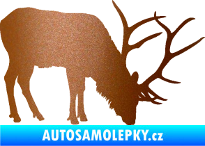 Samolepka Jelen 008 pravá měděná metalíza