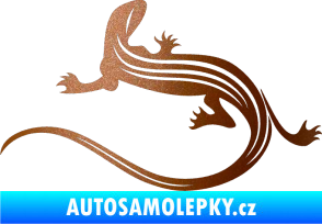 Samolepka Ještěrka 011 levá měděná metalíza