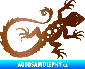 Samolepka Ještěrka 012 pravá měděná metalíza