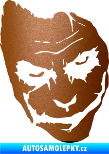 Samolepka Joker 002 pravá tvář měděná metalíza