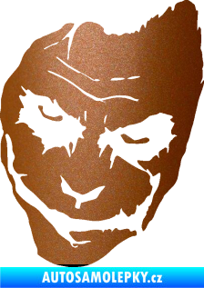 Samolepka Joker 002 levá tvář měděná metalíza