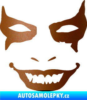 Samolepka Joker 004 tvář pravá měděná metalíza