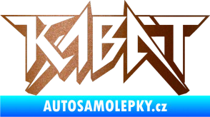 Samolepka Kabát 002 měděná metalíza