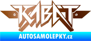 Samolepka Kabát 003 měděná metalíza