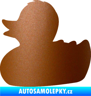 Samolepka Kachnička 001 levá měděná metalíza