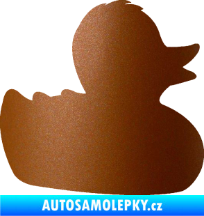 Samolepka Kachnička 001 pravá měděná metalíza