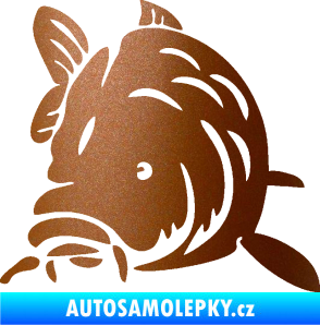Samolepka Kapr 002 levá měděná metalíza