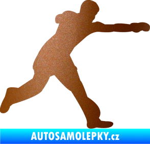 Samolepka Karate 004 pravá měděná metalíza