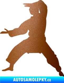 Samolepka Karate 006 levá měděná metalíza