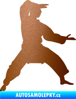 Samolepka Karate 006 pravá měděná metalíza