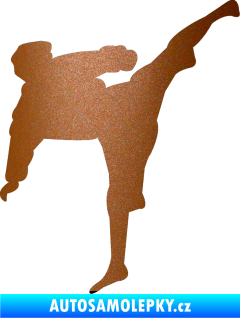 Samolepka Karate 009 pravá měděná metalíza