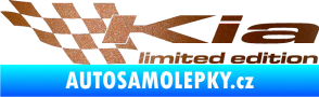 Samolepka Kia limited edition levá měděná metalíza