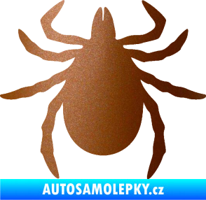 Samolepka Klíště 001 měděná metalíza