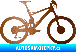 Samolepka Kolo 001 pravá - (horské kolo) měděná metalíza