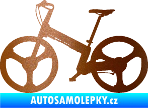 Samolepka Kolo 002 levá měděná metalíza