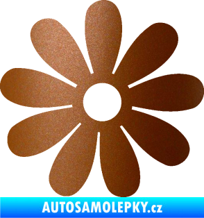 Samolepka Kopretina 001 měděná metalíza