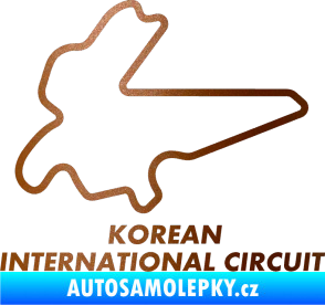 Samolepka Okruh Korean International Circuit měděná metalíza