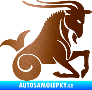 Samolepka Kozoroh 004 pravá měděná metalíza