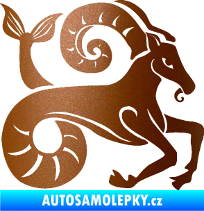 Samolepka Kozoroh 005 pravá měděná metalíza