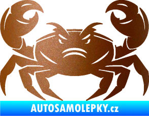 Samolepka Krab 003 měděná metalíza