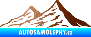 Samolepka Krajina hory 009 levá měděná metalíza