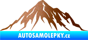 Samolepka Krajina hory 010 pravá měděná metalíza
