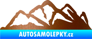 Samolepka Krajina hory 013 pravá měděná metalíza
