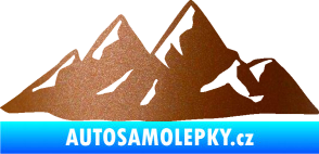 Samolepka Krajina hory 014 pravá měděná metalíza